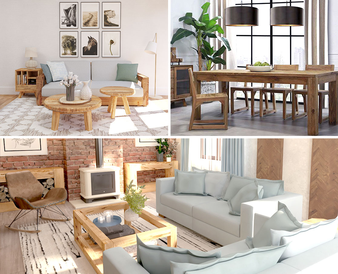 Wohnzimmer im skandinavischen Stil - hell, komfortabel und angenehm 
