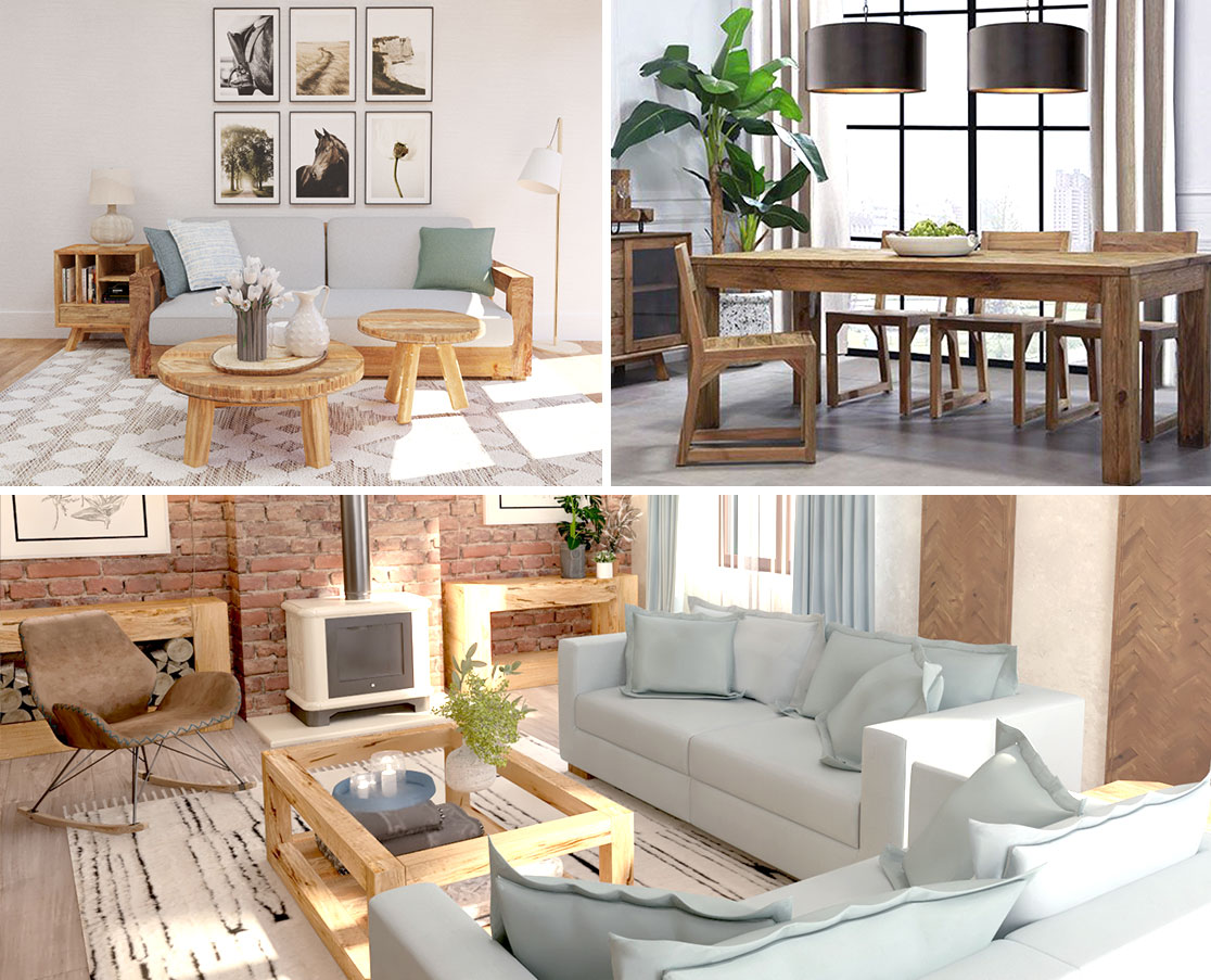 Wohnzimmer im skandinavischen Stil - hell, komfortabel und angenehm