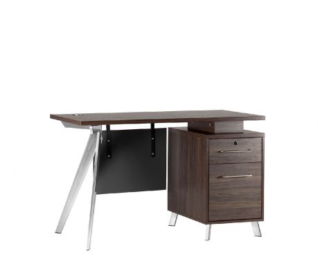 Schreibtisch mit Container PLATINUM 12A 120 cm
