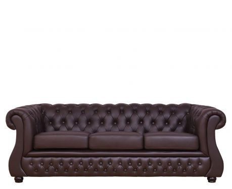 3-Sitzer Sofa CHESTER LUX Braun