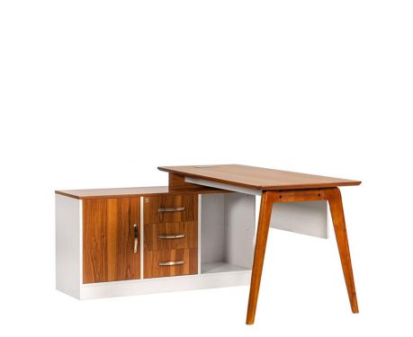 Schreibtisch mit Sideboard EVOLUTIO A909B 120cm