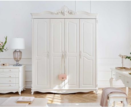 4-türiger Kleiderschrank CAMELIA Kollektion LA PERLE