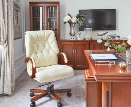 Ledersessel MAKLER Beige